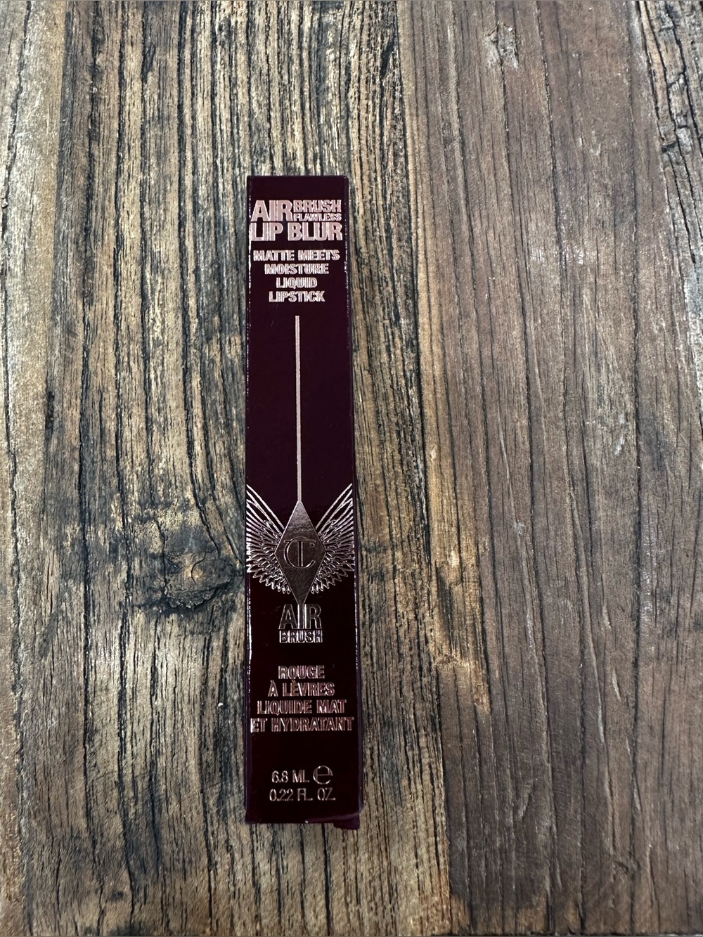 Charlotte Tilbury Airbrush Lip Blur Liquid Lipstick - Deep Burgundy Box
